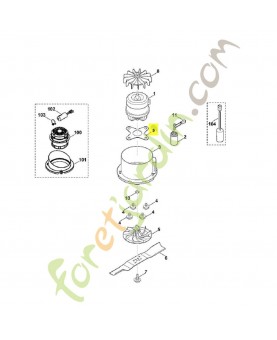 Rondelle d'isolation 6336-708-9300. Pièce de rechange Sithl / Vicking