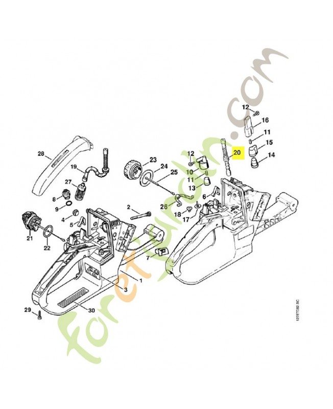  Tuyau référence 1121-358-7705 stihl