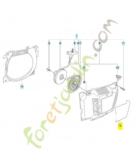 Etiquette 537230212. Pièce de rechange Husqvarna