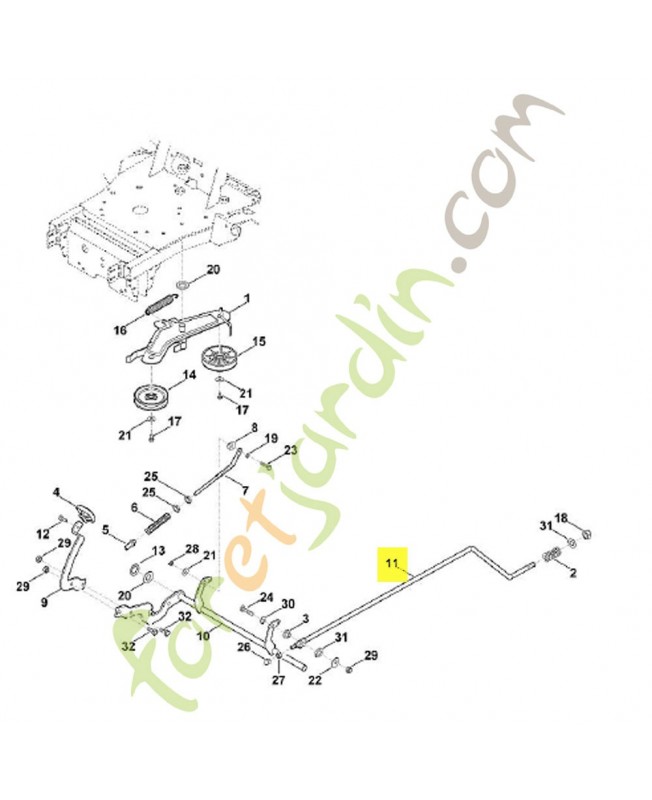 Baguette 6160-703-1710. Pièce de rechange Sithl / Vicking