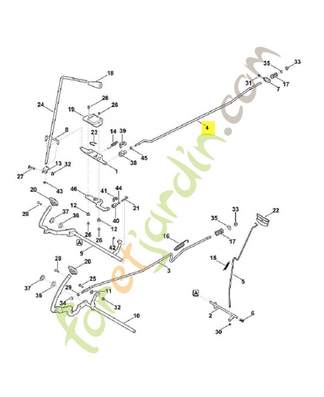 Baguette 6140-703-1710. Pièce de rechange Sithl / Vicking