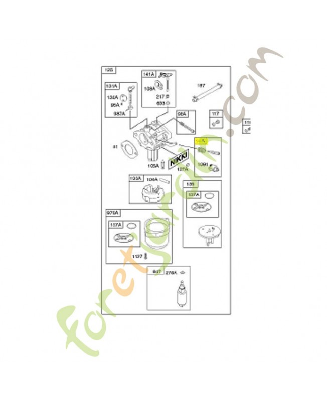 793610 Kit Vis de réglage Briggs & Stratton