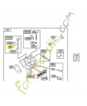 690718 Vis (papillon des gaz). Pièce de rechange pour moteur thermique Briggs et Straton