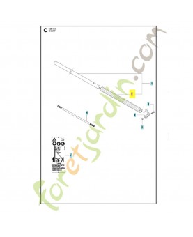 Poignée 537085502. Pièce de rechange Husqvarna