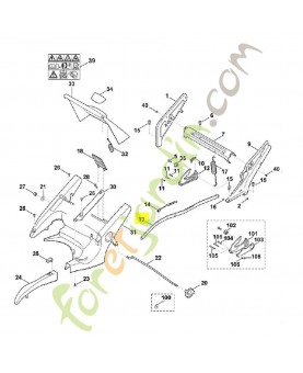 Levier de translation 6360-703-8800. Pièce de rechange Sithl / Vicking