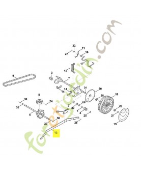 Levier de translation 6364-703-8800. Pièce détachée Stihl / Vicking