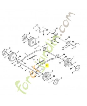 Levier de translation 6383-703-8800. Pièce de rechange Sithl / Vicking