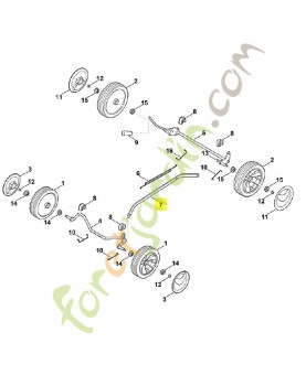 Levier de translation 6350-703-8800. Pièce de rechange Sithl / Vicking