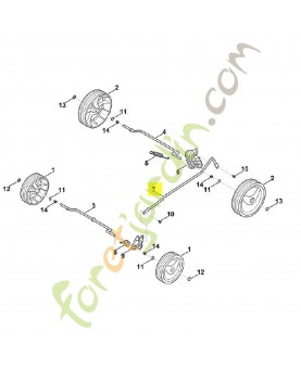Levier de translation 6311-703-8800. Pièce détachée Stihl / Vicking