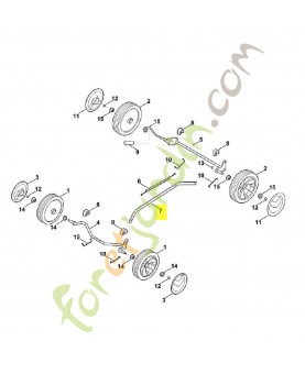 Levier de translation 6371-703-8800. Pièce de rechange Sithl / Vicking