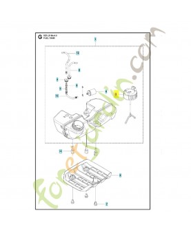 Bouchon de réservoir 579645715. Pièce détachée Husqvarna