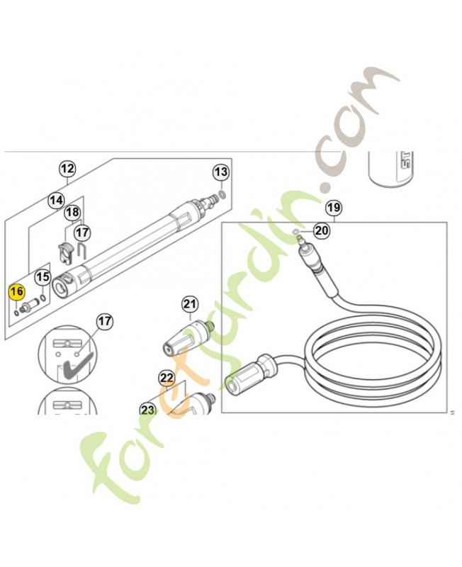 Joint torique 9645-951-7470. Pièce détachée Stihl / Vicking