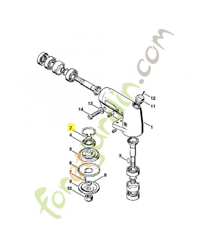 Joint torique 14x2,5 9645-945-1390. Pièce de rechange Sithl / Vicking référence 9645-945-1390