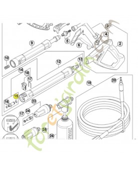 Joint torique 9645-951-7508. Pièce détachée Stihl / Vicking