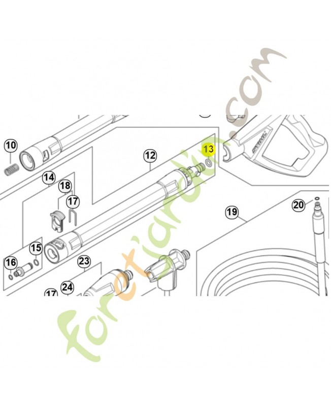 Joint torique 9645-951-7512. Pièce détachée Stihl / Vicking