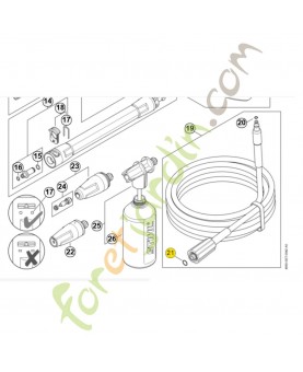 Joint torique 9645-951-9520. Pièce détachée Stihl / Vicking