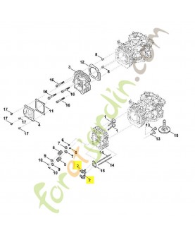 Jeu de culbuteurs 0004-007-1006. Pièce détachée Stihl / Vicking