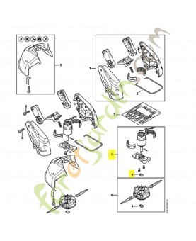 Moteur électrique 4512-600-0201. Pièce détachée Stihl / Vicking