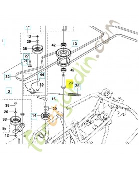 arbre 574259801. Pièce de rechange Husqvarna. 