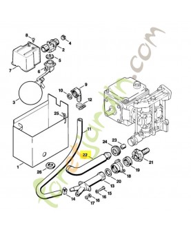 Tuyau 4712-678-1110. Pièce détachée Stihl / Vicking