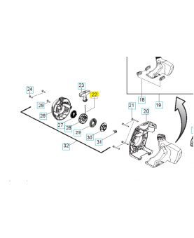 Kit corde. Pièce de rechange Husqvarna référence 545008079