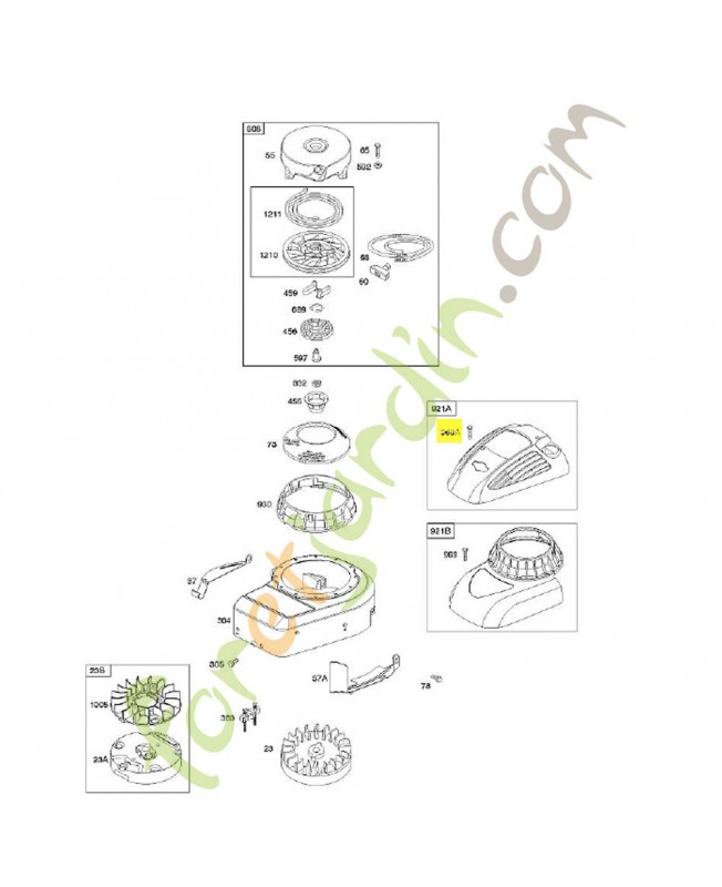 799014 Vis 0003-000-2489. Pièce de rechange pour moteur thermique Briggs et Straton