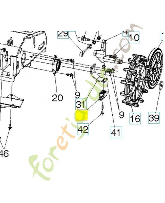 Guide 590554101. Pièce détachée Husqvarna