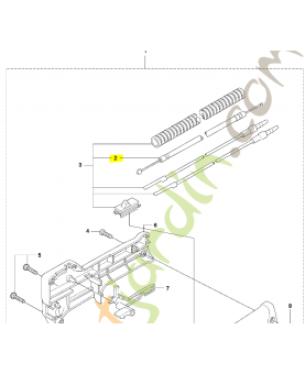 Cable 531007882. Pièce de rechange Husqvarna