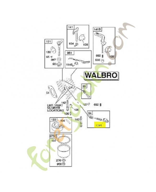 691333 Couvercle limiteur