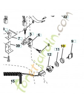 Enjoliveur contact/clé 532141226. Pièce de rechange Husqvarna