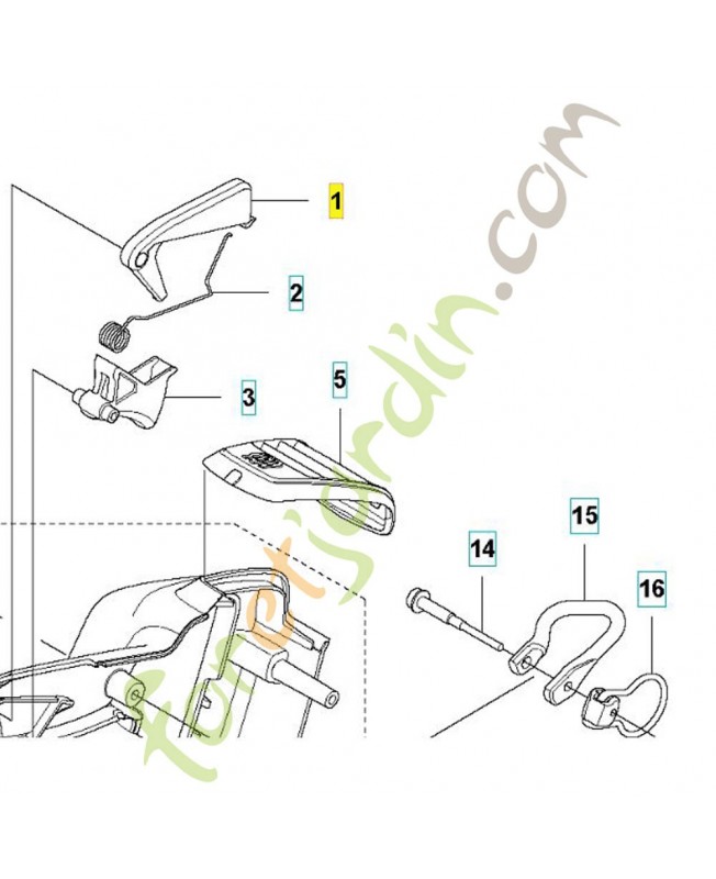 Gachette de sécurité 506495701 husqvarna
