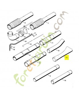 Buse diam 67 mm 4203-701-8300. Pièce de rechange Sithl