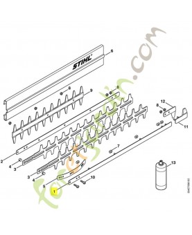 Glissière guidage 600mm 4226-740-6501. Pièce de rechange Sithl / Vicking