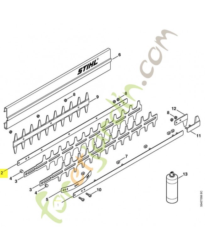 Glissiere de guidage 600mm/24 4226-704-3501 stihl Glissiere de guidage 600mm/24 4226-704-3501 stihl