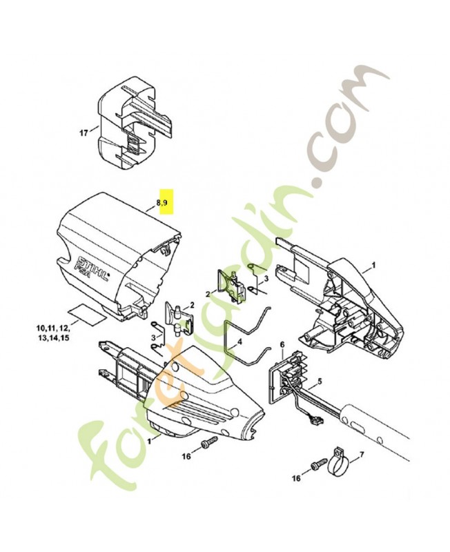 Recouvrement fsa 90r 4863-600-3520. Pièce détachée Stihl / Vicking