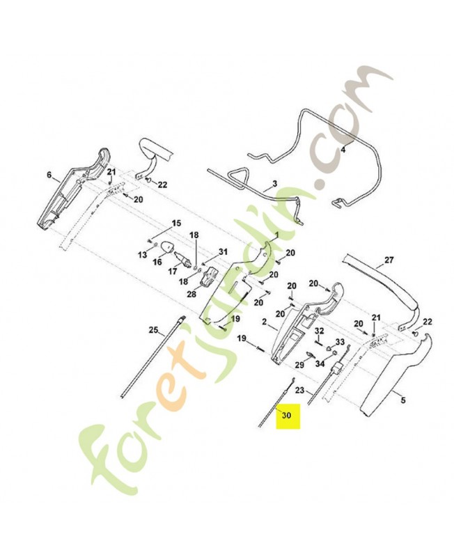 Cable de coupure du moteur