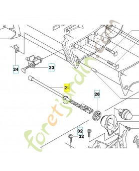 Tuyau 544331002. Pièce de rechange Husqvarna référence 544331001