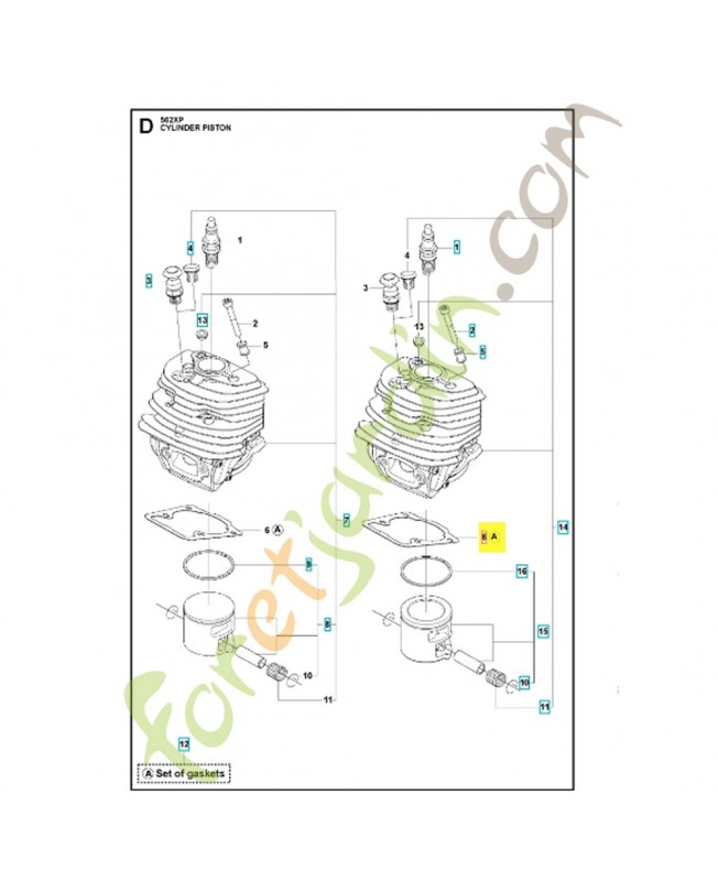 Joint 510164901. Pièce de rechange Husqvarna