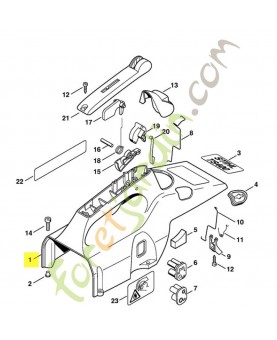 Capot moteur ts 400 4223-080-1604. Pièce de rechange Sithl / Vicking