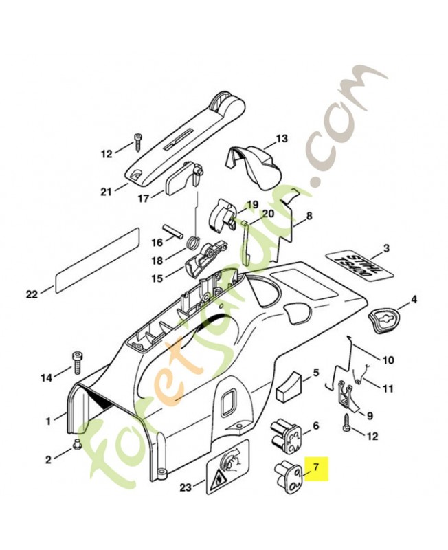 Douille 4223-123-7501. Pièce détachée Stihl / Vicking