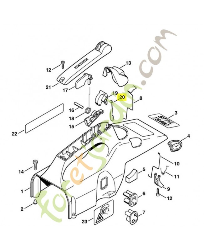Ressort lame 4223-182-4700. Pièce de rechange Sithl / Vicking
