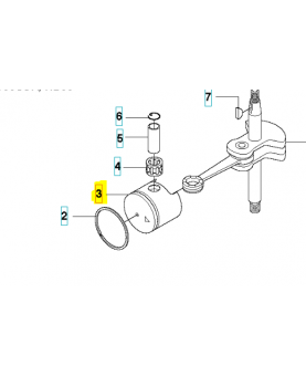 Piston. Pièce de rechange Husqvarna référence 531004816