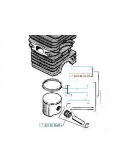 piston 503441001. Pièce de rechange Husqvarna
