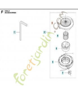 Carter complet 585510802. Pièce détachée Husqvarna