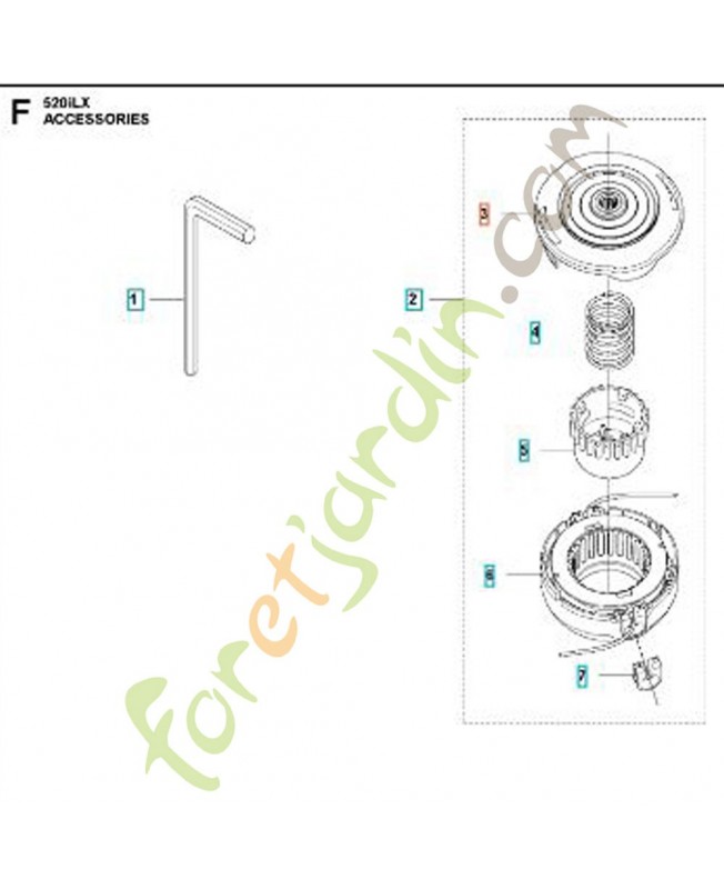 Carter complet 585510802. Pièce détachée Husqvarna