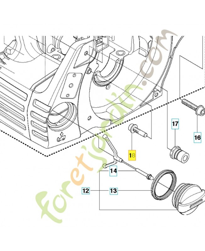 Vis MT6x23/8 503215103. Pièce de rechange Husqvarna Vis MT6x23/8 503215103. Pièce de rechange Husqvarna