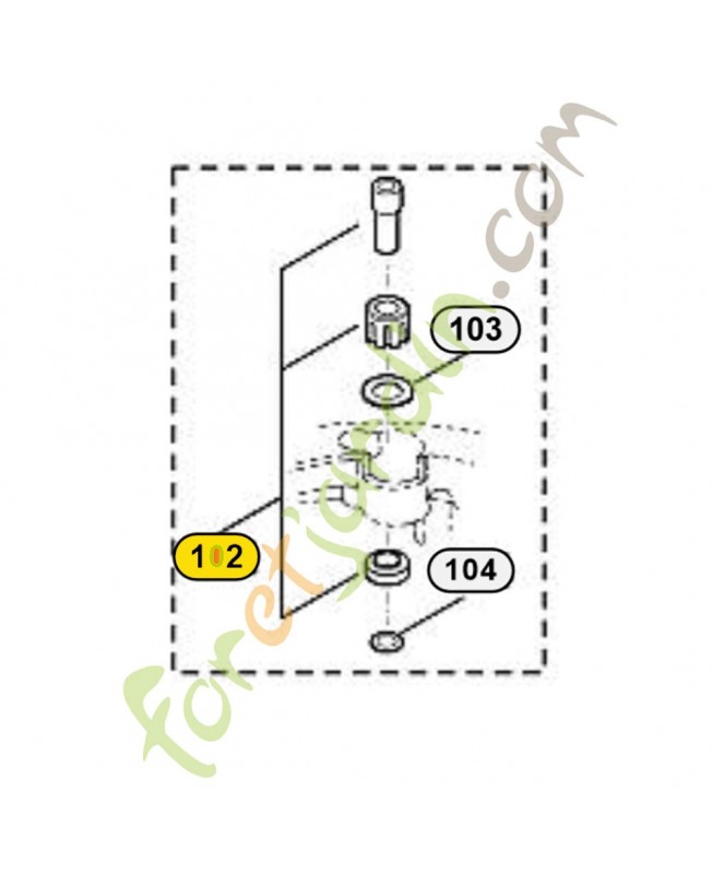 Jeu amortisseurs 6375-007-1008. Pièce de rechange Sithl / Vicking