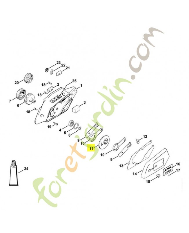 Pignon 57 dents 4226-640-7500. Pièce de rechange Sithl / Vicking