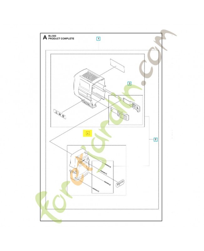 kit couvercle 599730401 - Pièce détachée Husqvarna