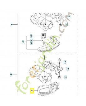 Carter 537288501.Pièce de rechange Husqvarna